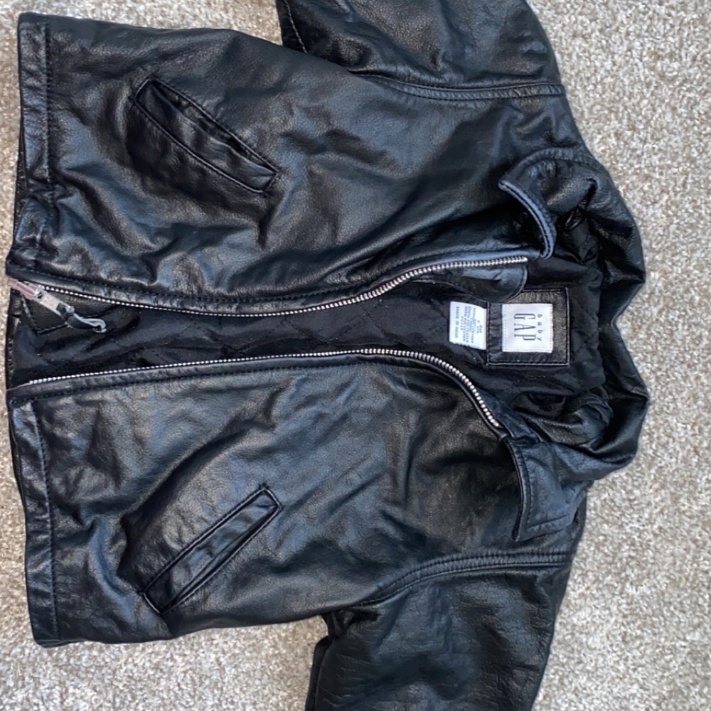 GAP toddler leather jacket